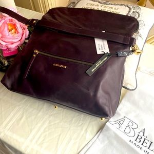 Brand-new bordeaux black genuine leather from Italy A.Bellucci.